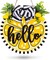 Lemon Wooden Hanging Sign – 3D “Hello Summer” Welcome Sign with Bow and Artificial Lemon. Rustic Farmhouse Style Door Hanger for Front Door, Home, Office, or Shop Window.